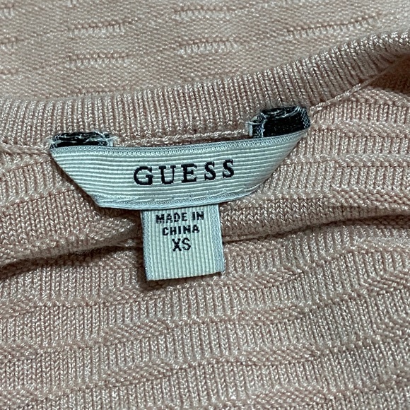 GUESS Knit Bodycon Dress, Pink, Extra Small - Picture 3 of 4